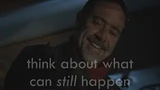 Negan and Rick. "Think about what can still happen."