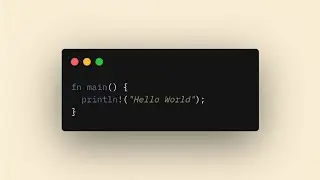 Rust HELLO WORLD EXAMPLE 👨‍💻 