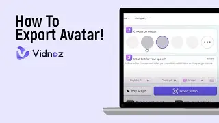 How to Export Avatar in Vidnoz Ai [easy]