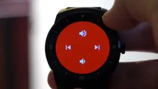 Android Wear 4.4W2 music playback control UI