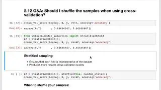 Should I shuffle samples with cross-validation?