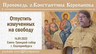 Проповедь иерея Константина Корепанова.  Отпустить измученных на свободу (14.09.2023)