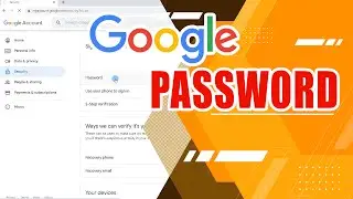 How to Change Google Password (on Computer  or Laptop)