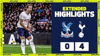 Harry Kane at the DOUBLE! | EXTENDED HIGHLIGHTS | Crystal Palace 0-4 Spurs