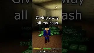 I gave away all my da hood cash 😢  #roblox #shorts