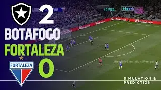 BOTAFOGO 2 X 0 FORTALEZA • Melhores Momentos • Brasileirão 2024 | Simulação/Recreação