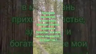 Установка на позитив