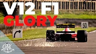 Gerhard Berger drives his screaming V12 Ferrari 640 F1 car at Goodwood