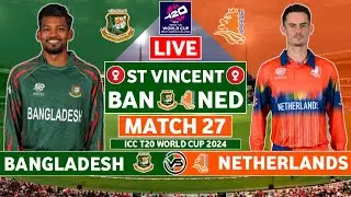 Bangladesh v Netherlands Live | BAN vs NED Live Match | ICC T20 World Cup Live | Netherlands Innings