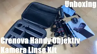 Crenova Handy Objektiv Kamera Linse Kit 22x Zoom Teleobjektiv, 235° Fischaugenobjektiv Unboxing