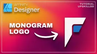 Affinity Designer F MONOGRAM LOGO [Tutorial]