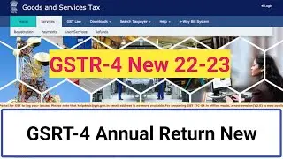 How to File #gstr4 (Annual Return) By #compossition taxpayer | New GSTR-4  Nil Return|