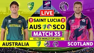 Australia vs Scotland Live Match | AUS vs SCO Live Match | ICC T20 World Cup 2024 Live | 2nd Innings