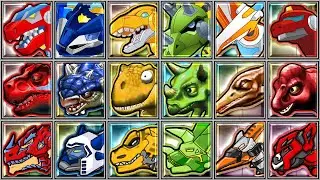 Dinosaur Park + Rescue Bots Dash + Dino Robot Corps - TRex/Ankylosaur/Tricerasaur/Pterasaur/Apatosau