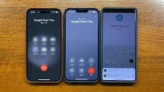 Apple iPhone 14 ProMax vs iPhone 13 Pro Max vs Google Pixel 7 Pro Voice Conference Incoming Call