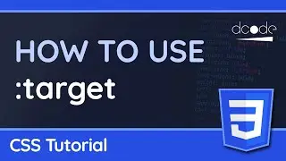 Using the :target pseudo-class — CSS Tutorial