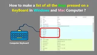 How to make a list of all the Keys pressed on a KeyBoard in Windows and Mac Computer ?