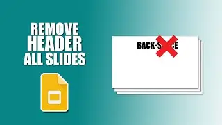 How to remove header into all slides in google slides