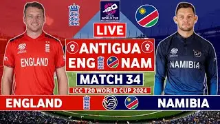 England vs Namibia Live Match | ENG vs NAM Live Match | ICC T20 World Cup 2024 Live Match Today