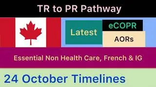 TR to PR Pathway Update | 24 October Timelines | AOR | eCOPR | ADR | PCC Request