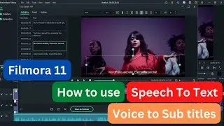 How to Convert Speech to Text in Filmora 11 | How to use Filmora Voice to Text