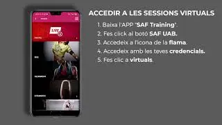 TUTORIAL | Com accedir a les SESSIONS VIRTUALS de l'app SAF TRAINING