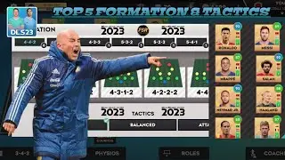 DLS 23 | Top 5 Best Formation & Tactics | Online Match | @FootballSoccerRick | 💥😱