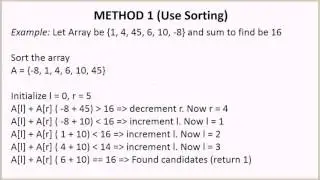 Given an array A[] and a number x, check for pair in A[] with sum as x | GeeksforGeeks