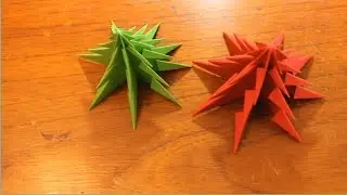 Ёлка Оригами. Christmas Tree Origami. Поделки для детей.