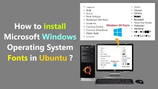 How to install Microsoft Windows Operating System Fonts in Ubuntu ?