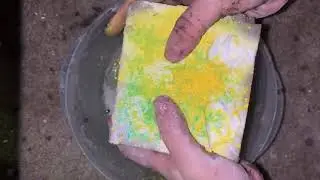 Crunchy Sahara Floral Foam w/ Baking Soda💛 | Satisfying Asmr Sounds