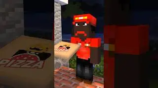 Доставка пиццы в Майнкрафте #shorts #майнкрафт #minecraft