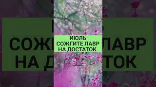 Июль - сожгите лавр на достаток#shorts