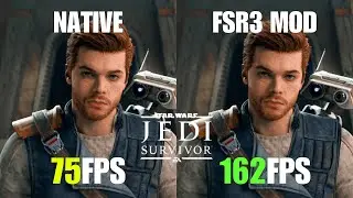 Star Wars Jedi Survivor - FSR 3 Frame Generation Mod | RTX 3070 + Ryzen 5 7600