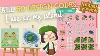 50 DESIGN CODES I use on my FAIRYCORE ISLAND✨ACNH