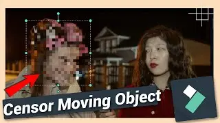 Blur or Mosaic Moving Objects | Filmora 12 & 13 Tutorial