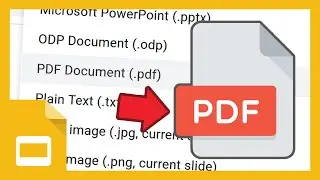 Google Slides Tutorial: Export Slides as a PDF