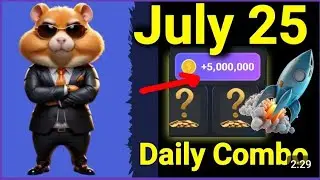 July 25 Today hamster Kombat combo Card daily ❤️❤️