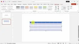 How to merge two tables in PowerPoint vertically online