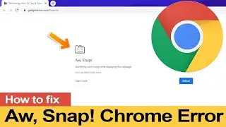 How to fix Aw Snap! Something went wrong while displaying this webpage Chrome Error RESULT_CODE_HUNG