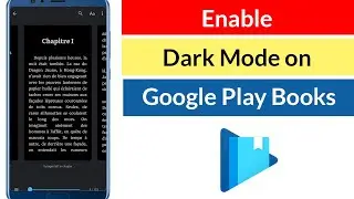 How to enable dark mode on Google Play Books?