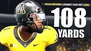 108 Yard Kick Return By College Freshman | NCAA Football Dynasty Ep 6