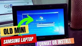 Old Samsung Mini Laptop | How To Install Windows 7 In OLD Samsung Mini Laptop 💻 😀