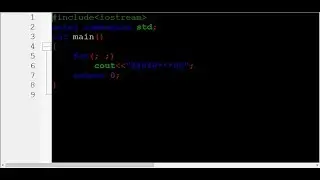 c++ infinity for loop /Example