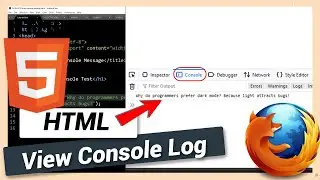 How to Show JavaScript Console Log in Mozilla Firefox