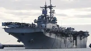 Impressive Amphibious Assault Ship USS KEARSARGE ( LHD-3 ) Historic Maiden Call Port of GDYNIA / PL