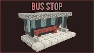 Mincraft Tutorial: How to Make a Bus Stop