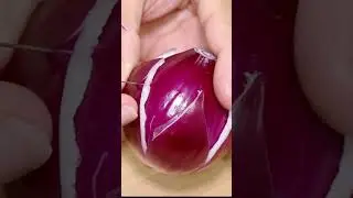 Red Onion flower carving 