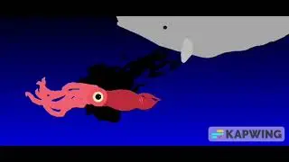 Sperm whale vs Giant squid animation #spermwhale @K1ng_Squ1dZ @DYXAnims