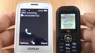 Incoming call & Outgoing call at the Same Time  Fly V70 + Explay TV240